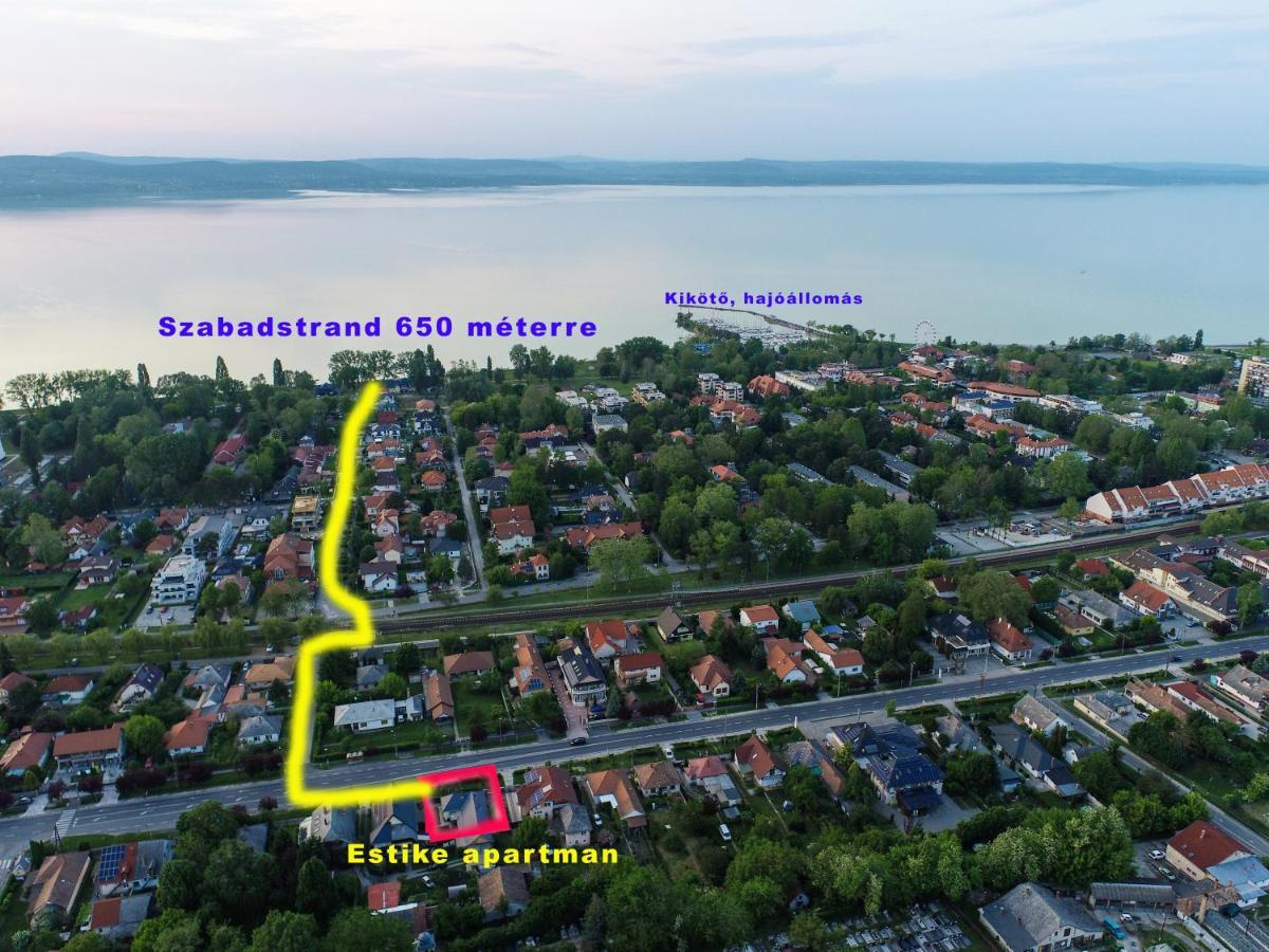 Estike Leilighet Balatonlelle Eksteriør bilde